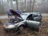 Zderzenie dwóch samochodów osobowych w miejscowości Jednorożec 14.01.2020r.